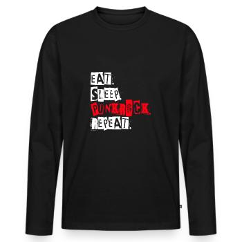 Cadeau du festival de musique Punk Rock Punk Rock - T-shirt manches longues Premium bio Homme - noir - Devant - Nico (187cm)