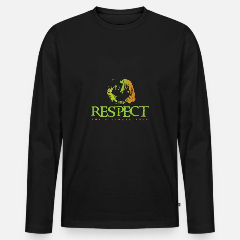 Kampfsport - Männer Premium Bio Langarmshirt - Schwarz