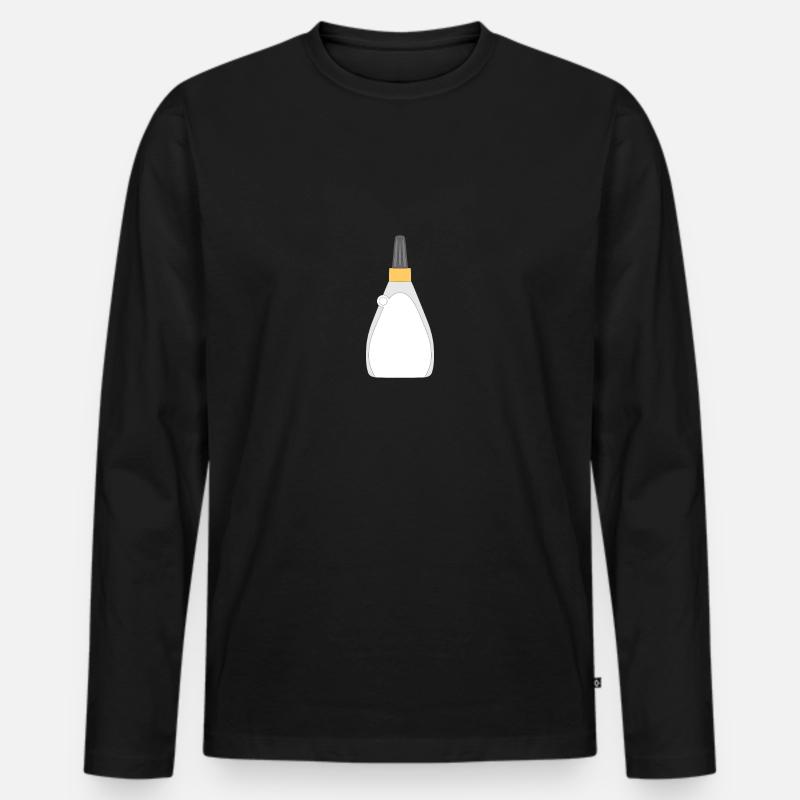Kleber - Männer Premium Bio Langarmshirt - Schwarz