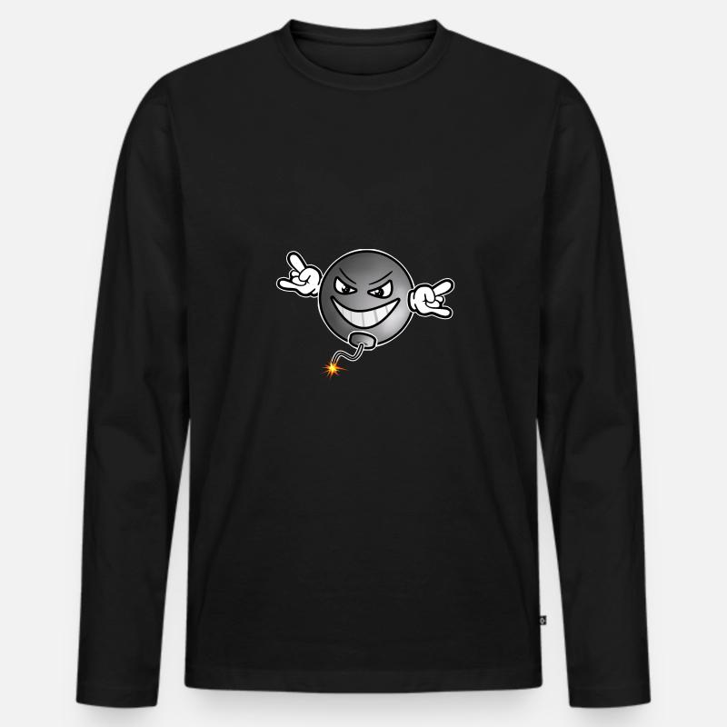 Bomb version 2 - Men's Premium Organic Long Sleeve Shirt - black