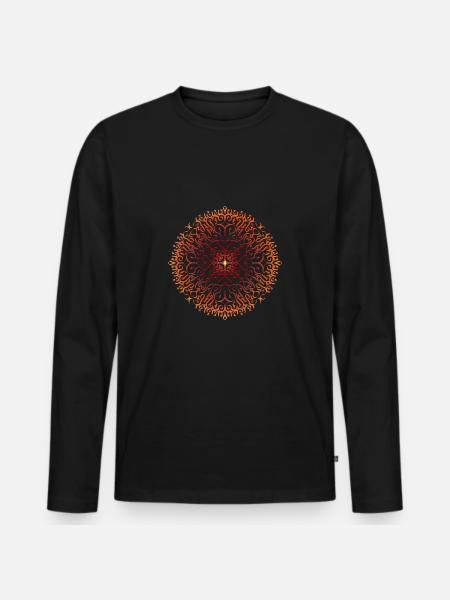 spark - Men's Premium Organic Long Sleeve Shirt - black