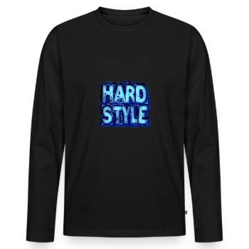 Hardstyle - T-shirt manches longues Premium bio Homme - noir - Devant - Nico (187cm)