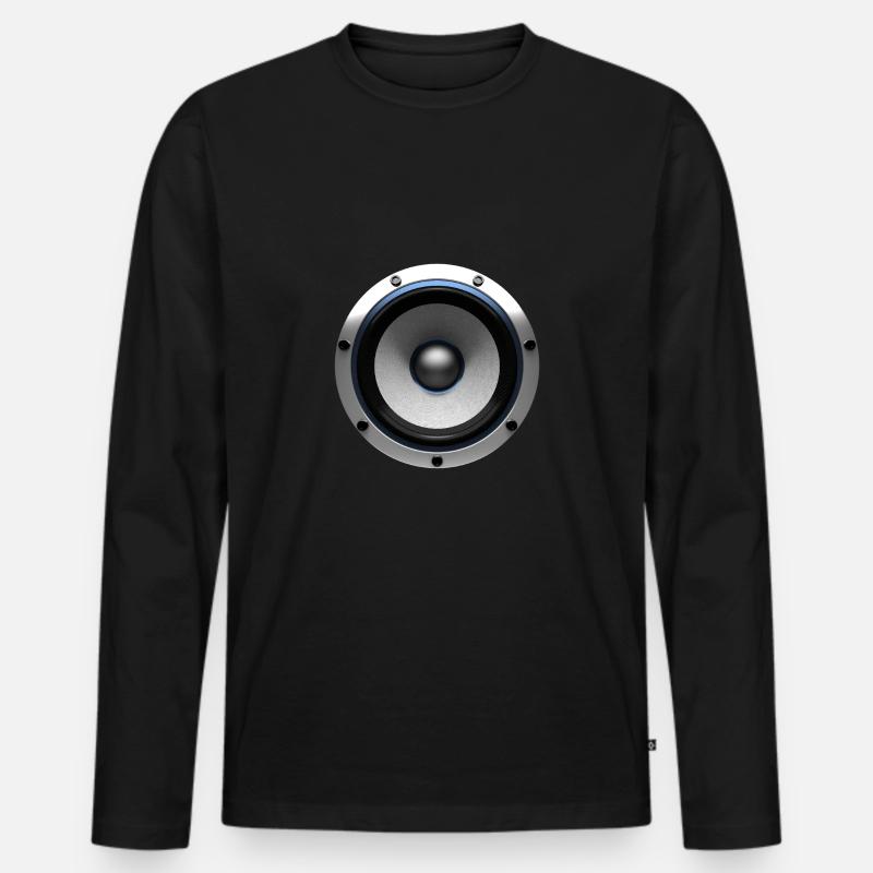 Speaker - Männer Premium Bio Langarmshirt - Schwarz