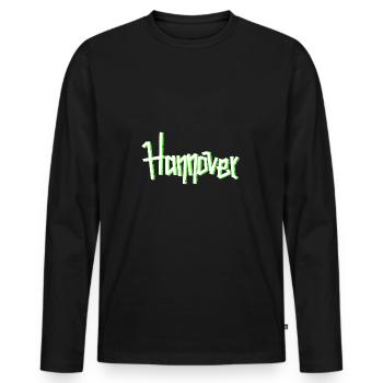 hannover fussball graffiti schriftzug geschenk - Männer Premium Bio Langarmshirt - Schwarz - Vorne - Nico (187cm)