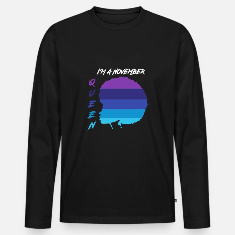 Sternzeichen Skorpion - Männer Premium Bio Langarmshirt - Schwarz