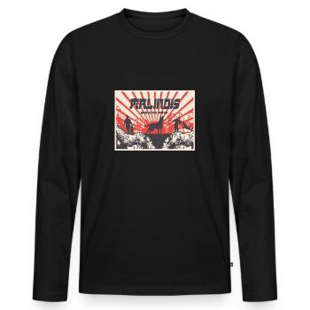 Malinois Working Dogs IGP Motif Shirt - T-shirt manches longues Premium bio Homme - noir - Devant - Nico (187cm)