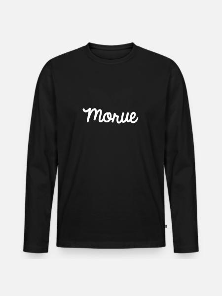 Morue - T-shirt manches longues Premium bio Homme - noir
