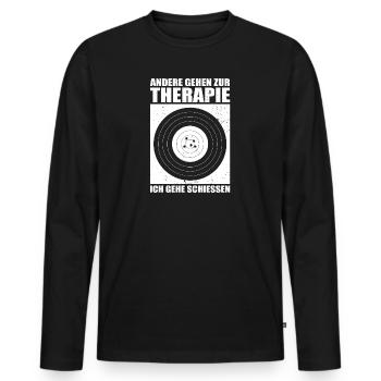 Ich Gehe Schießen Sportschützin Sportschütze - Männer Premium Bio Langarmshirt - Schwarz - Vorne - Nico (187cm)