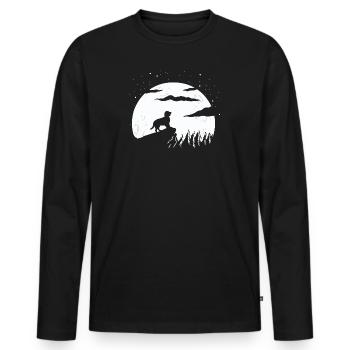 Boykin Spaniel - Männer Premium Bio Langarmshirt - Schwarz - Vorne - Nico (187cm)