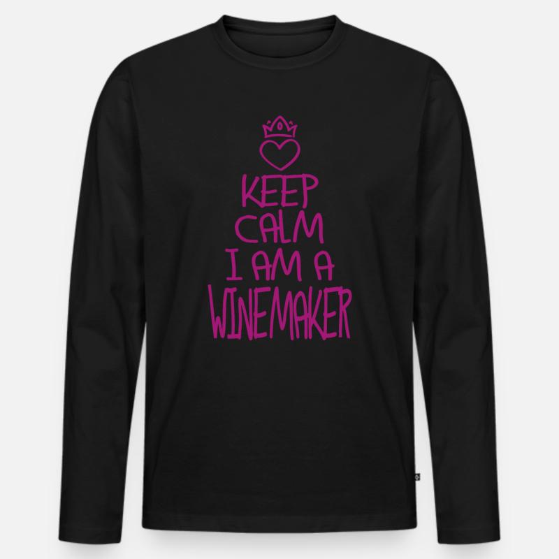 Best Winzer ever Winzer Geschenk - Männer Premium Bio Langarmshirt - Schwarz
