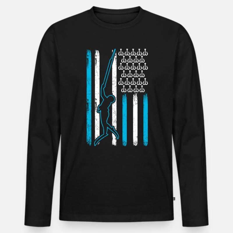 Spearfishing - Männer Premium Bio Langarmshirt - Schwarz