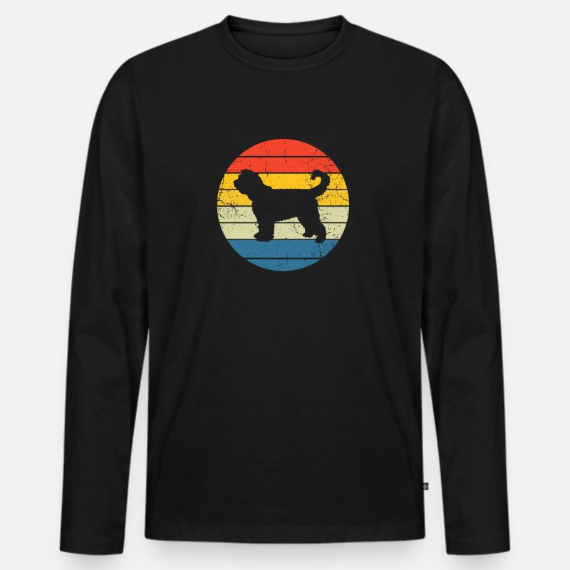 Barbet - Männer Premium Bio Langarmshirt - Schwarz