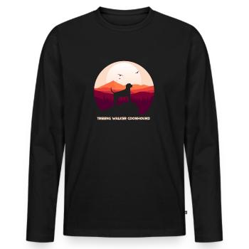 Treeing Walker Coonhound - T-shirt manches longues Premium bio Homme - noir - Devant - Nico (187cm)