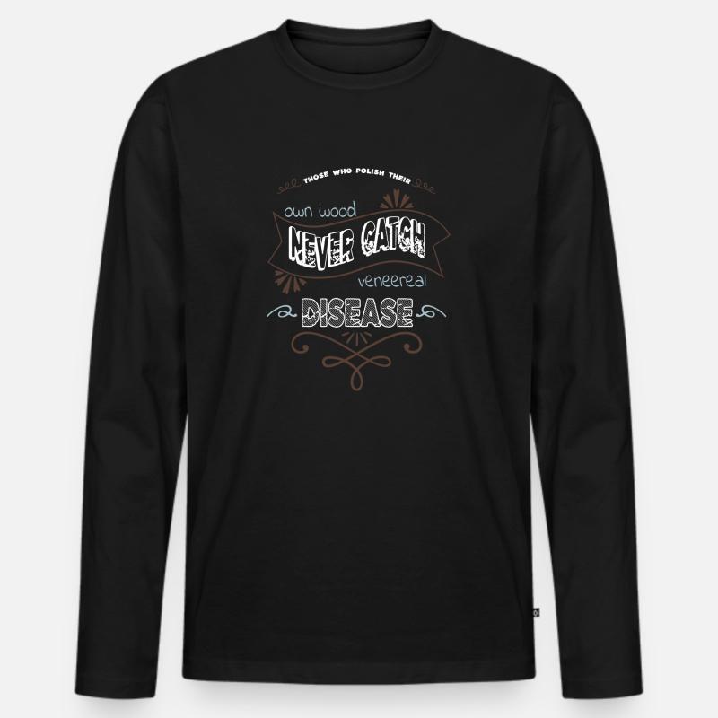 Apprentice Mason Chainsaw Carpenter - Men's Premium Organic Long Sleeve Shirt - black