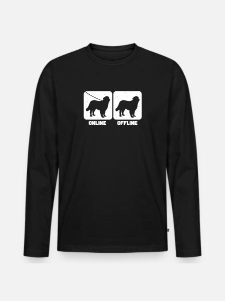 Bernese Mountain Dog - Men's Premium Organic Long Sleeve Shirt - black