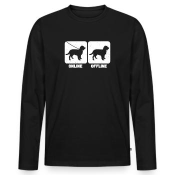 Boykin Spaniel - Männer Premium Bio Langarmshirt - Schwarz - Vorne - Nico (187cm)