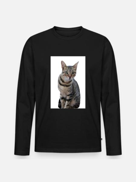 Cat Cat Black Kitten - Men's Premium Organic Long Sleeve Shirt - black