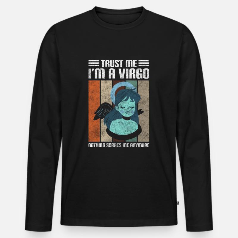 Tierkreiszeichen August Element Zeichen - Männer Premium Bio Langarmshirt - Schwarz
