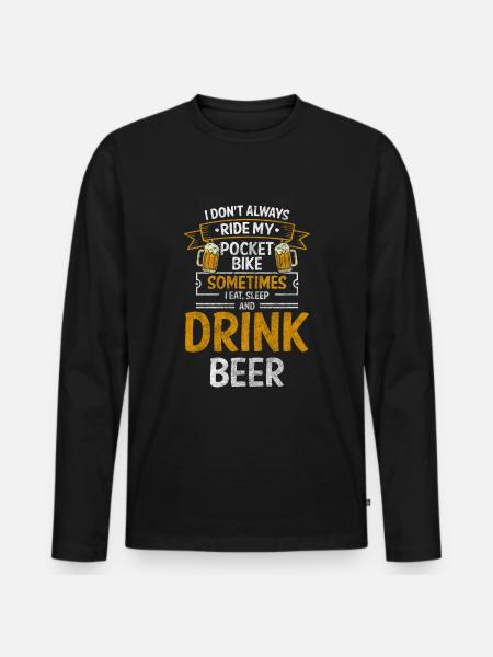 Bike Biker Dust Enduro - Men's Premium Organic Long Sleeve Shirt - black