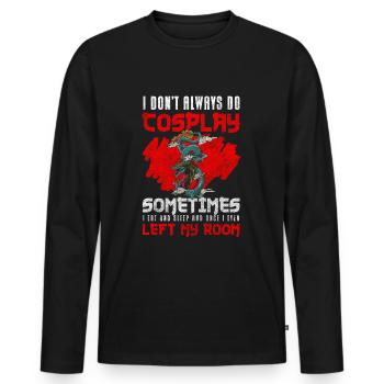 Déguisement Hobby Passion Cosfan - T-shirt manches longues Premium bio Homme - noir - Devant - Nico (187cm)