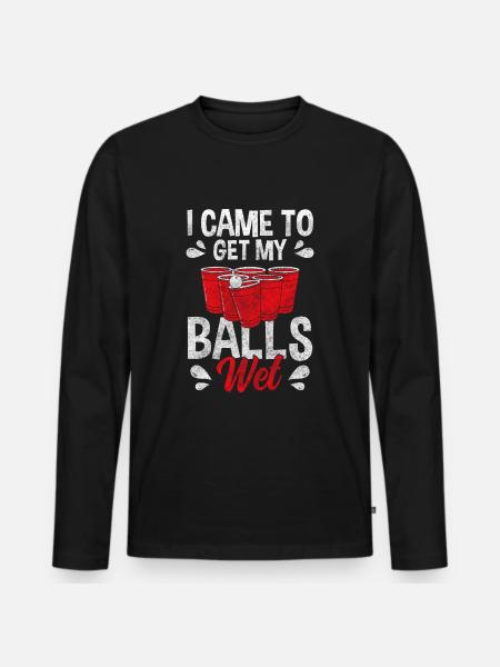 Pong Winner Fun - Men's Premium Organic Long Sleeve Shirt - black