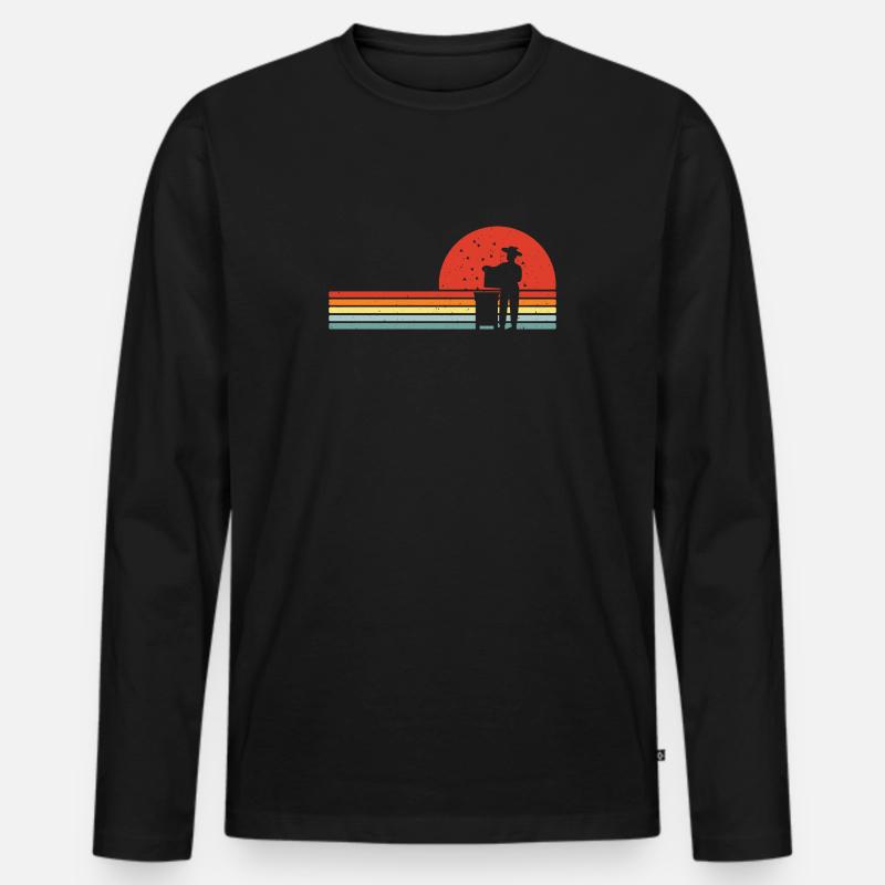 Imker - Geschenkidee - Männer Premium Bio Langarmshirt - Schwarz