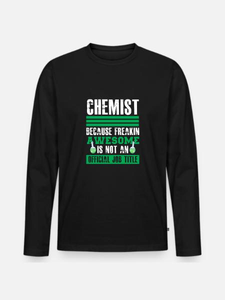 Chemist - Men's Premium Organic Long Sleeve Shirt - black