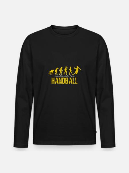 handball - Men's Premium Organic Long Sleeve Shirt - black