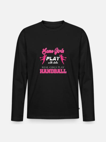 handball - T-shirt manches longues Premium bio Homme - noir