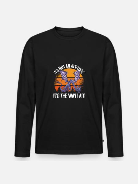 It's the Dragon Way - Men's Premium Organic Long Sleeve Shirt - black