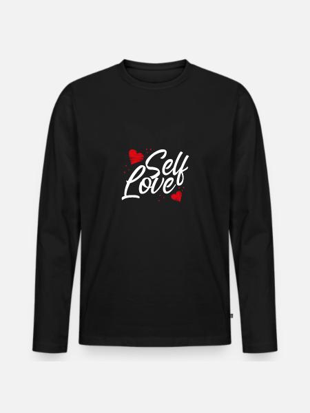 Couple self-love - Men's Premium Organic Long Sleeve Shirt - black