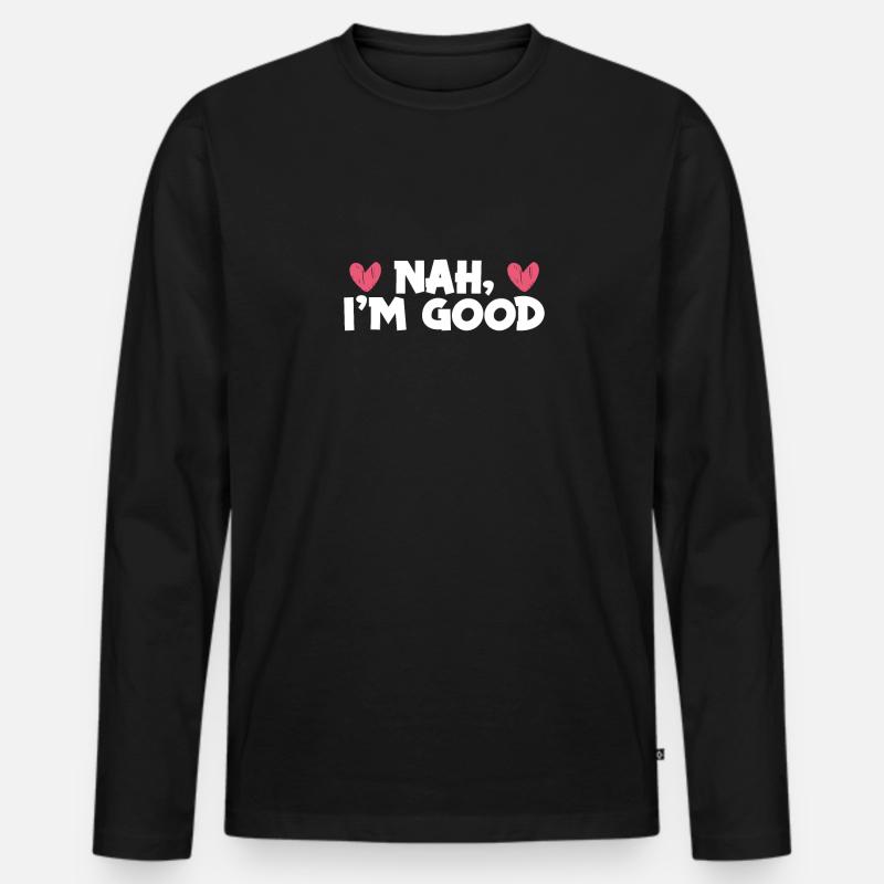 Liebe Versagt Nie - Männer Premium Bio Langarmshirt - Schwarz