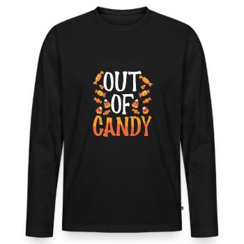 No sweet sweets - Men's Premium Organic Long Sleeve Shirt - black - Front - Nico (187cm)