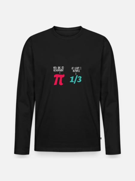 Math Fun Pi - T-shirt manches longues Premium bio Homme - noir