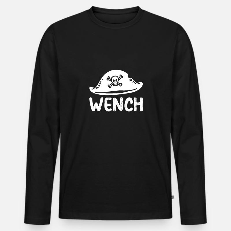 Pirate Hat Dirne - Men's Premium Organic Long Sleeve Shirt - black