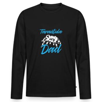 Tarantula Papa - Men's Premium Organic Long Sleeve Shirt - black - Front - Nico (187cm)