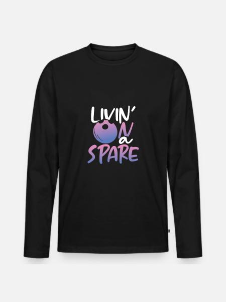 Getting by with little - Men's Premium Organic Long Sleeve Shirt - black