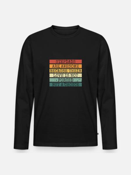 Becoming a dad in 2022 - Men's Premium Organic Long Sleeve Shirt - black