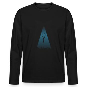 Divers Dive Deep - Men's Premium Organic Long Sleeve Shirt - black - Front - Nico (187cm)