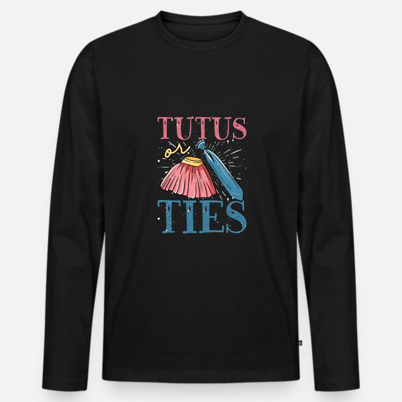 Tutus Oder Krawatten - Männer Premium Bio Langarmshirt - Schwarz