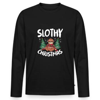 Rotten Christmas tree - Men's Premium Organic Long Sleeve Shirt - black - Front - Nico (187cm)