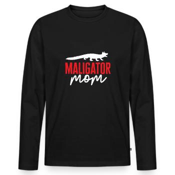 Malinois Belgischer Schäferhund Mechelaar Hund - Männer Premium Bio Langarmshirt - Schwarz - Vorne - Nico (187cm)