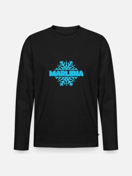Marlena as Marlena - Men's Premium Organic Long Sleeve Shirt - black