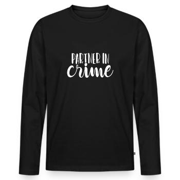 Komplizen Paare Paar Ehepaar Beste Freunde - Männer Premium Bio Langarmshirt - Schwarz - Vorne - Nico (187cm)