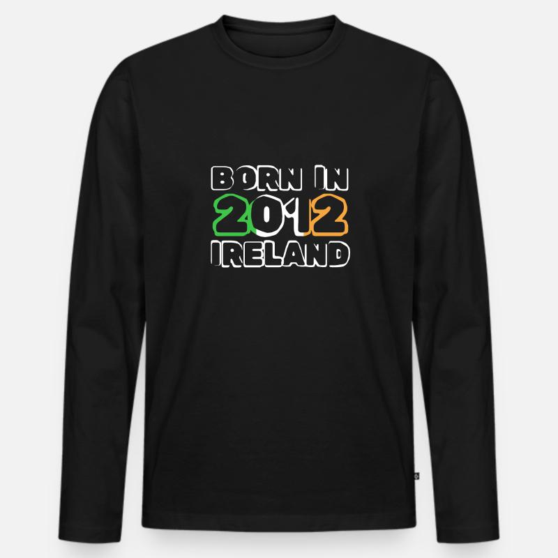 Ireland 2012 - Männer Premium Bio Langarmshirt - Schwarz