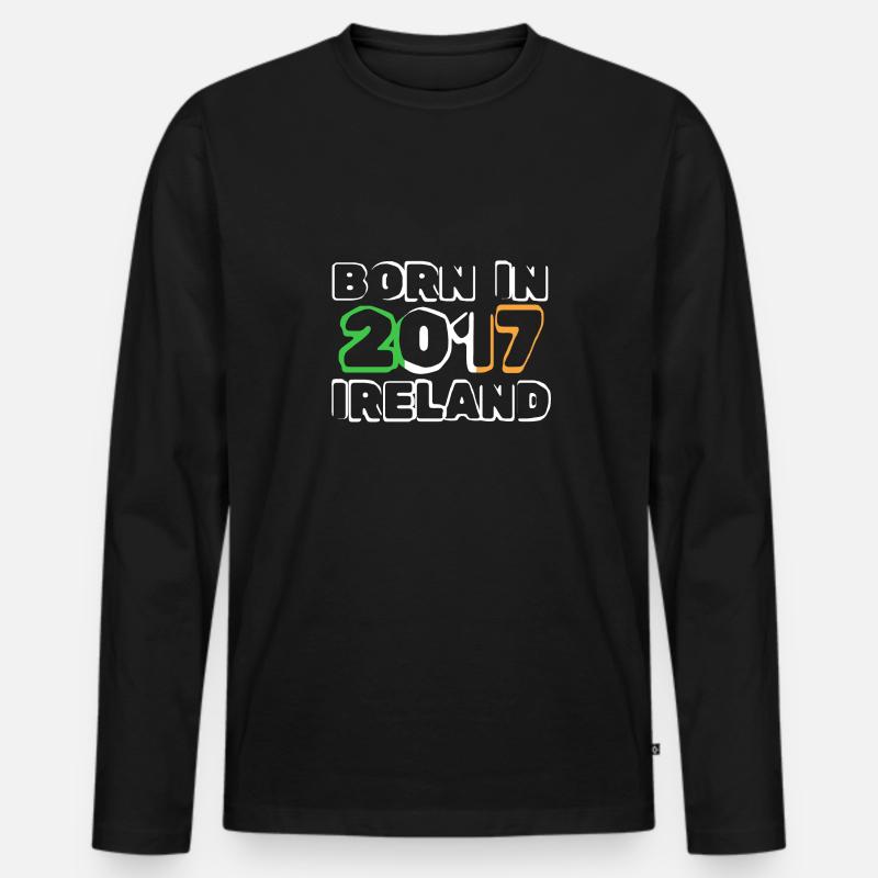 Irland 2017 - Männer Premium Bio Langarmshirt - Schwarz