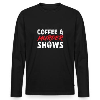 Wahre Verbrechen Podcaster True Crime Podcast - Männer Premium Bio Langarmshirt - Schwarz - Vorne - Nico (187cm)