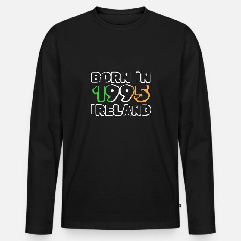 Geboren 1995 - Männer Premium Bio Langarmshirt - Schwarz
