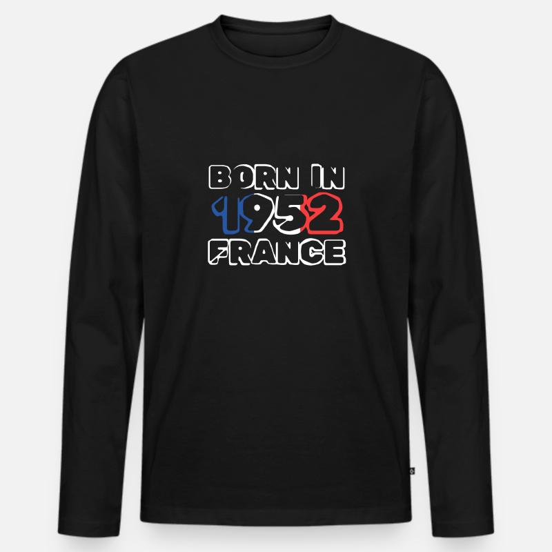 in 1952 - Männer Premium Bio Langarmshirt - Schwarz