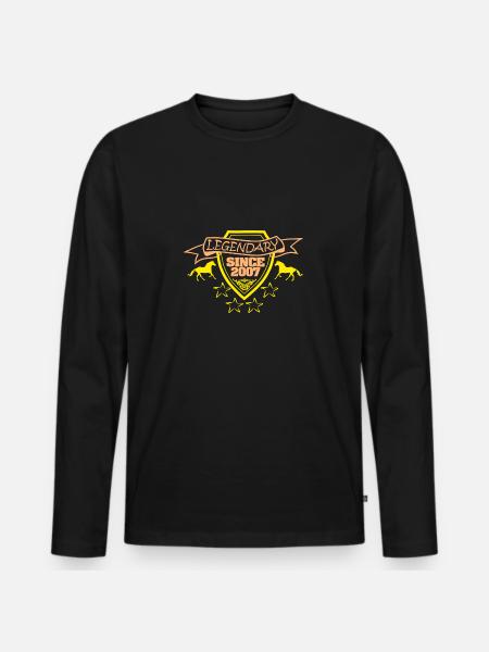 Year 2007 - Men's Premium Organic Long Sleeve Shirt - black